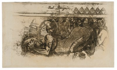 Kobieta z kotem autorstwa Paul Gauguin