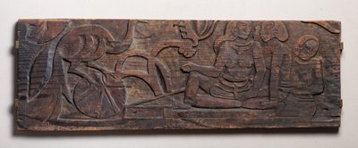 Kobiety z Pawem, Relief autorstwa Paul Gauguin