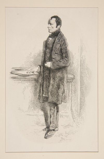 Paul Delaroche autorstwa Paul Gavarni