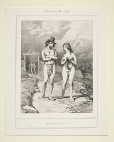 APRES LE PECHE. autorstwa Paul Gavarni