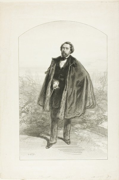 Alfred de Musset autorstwa Paul Gavarni