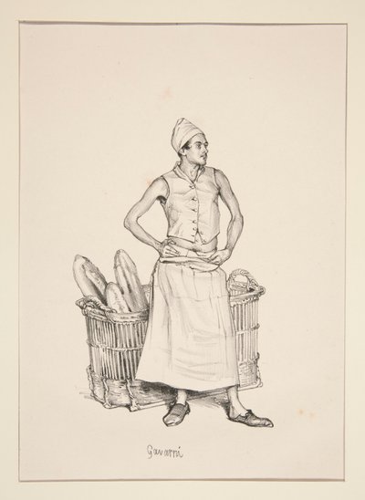 BOULANGER. Piekarz. autorstwa Paul Gavarni