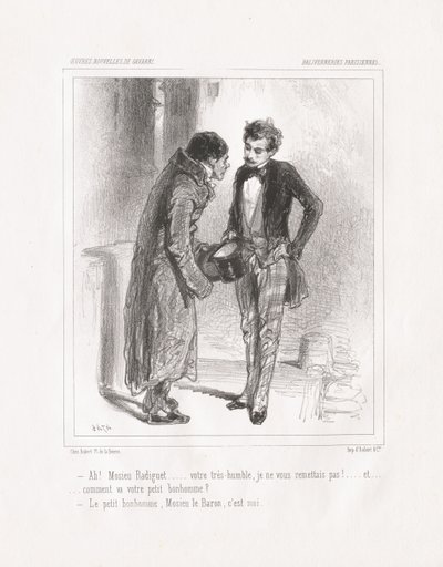 Paryskie bzdury: Ach! Monsieur Radiguet, 1847. autorstwa Paul Gavarni