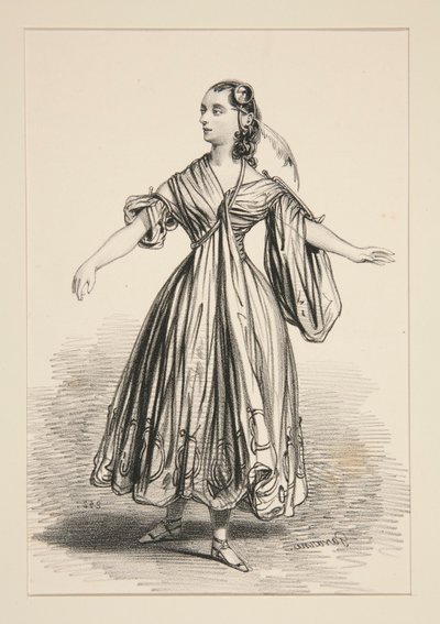 KOSTIUM MADEMOISELLE DEJAZET. Rola L autorstwa Paul Gavarni