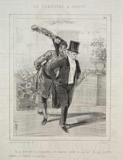 Karnawał, 1841-1843. autorstwa Paul Gavarni