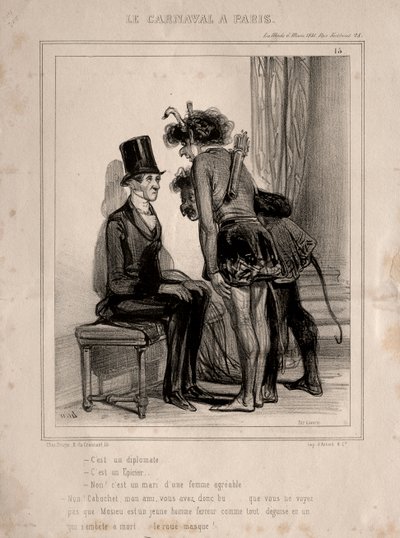 Karnawał, 1841. autorstwa Paul Gavarni