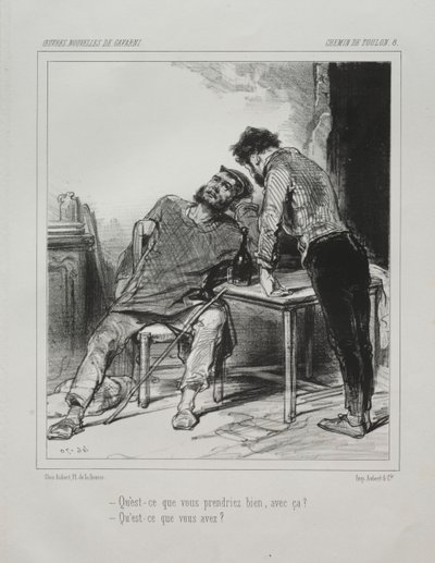Droga Tulon. autorstwa Paul Gavarni