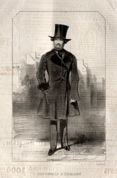 Kostiumy d Humann, 1843. autorstwa Paul Gavarni