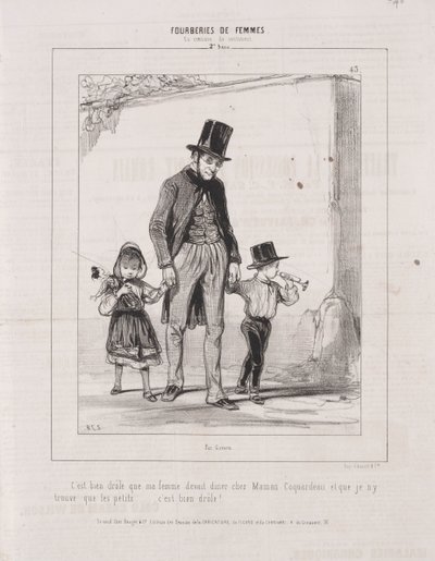 Oszustwa kobiet: w sprawach sentymentu, 1842. autorstwa Paul Gavarni