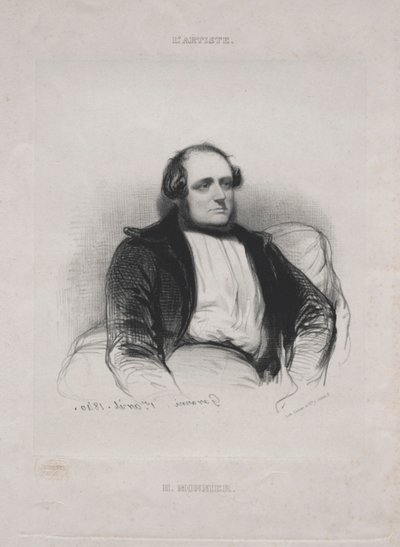 Henri Bonawentura Monnier, 1840. autorstwa Paul Gavarni