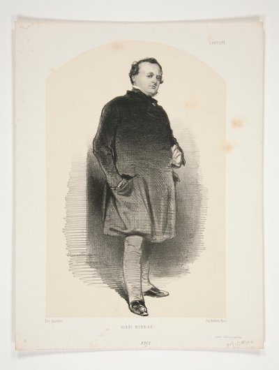 Henry Monnier autorstwa Paul Gavarni