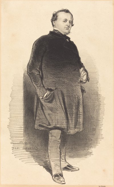 Henry Monnier autorstwa Paul Gavarni