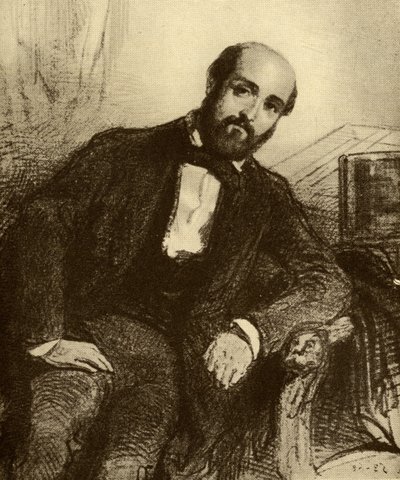 Henryk Murger (1822-61) autorstwa Paul Gavarni
