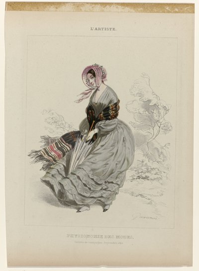 Artysta, Wiejska toaleta, wrzesień 1840: Fizjonomia trybów. autorstwa Paul Gavarni