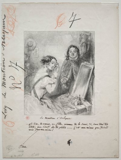 Płaszcz Arlekina: Cóż! Zobaczysz, moja córko..., 1852. autorstwa Paul Gavarni