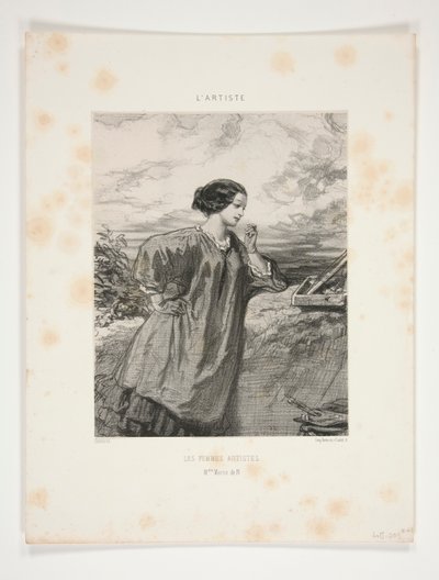 Artystki / Pani Marie de N autorstwa Paul Gavarni
