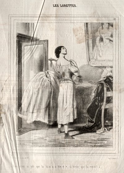 Lorette, 1842. autorstwa Paul Gavarni