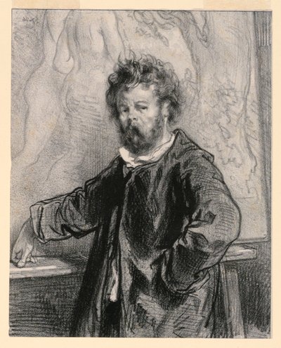 Ma toile est chere, burżuazja (To płótno jest drogie, obywatelskie), płyta XV z Par-ci, par-la autorstwa Paul Gavarni