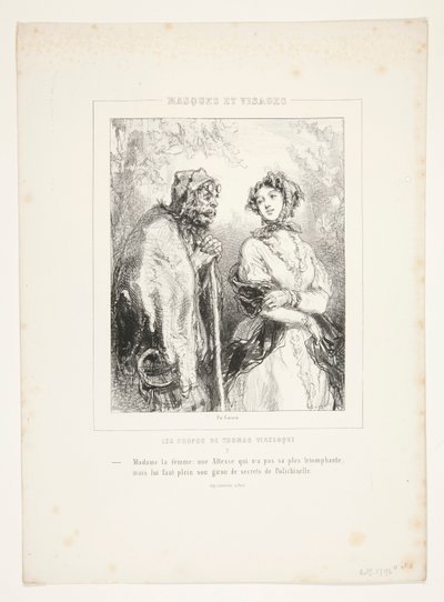 Madame la femme: wysokość, która n autorstwa Paul Gavarni