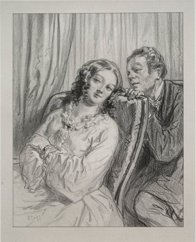 Maski i twarze: Tu i tam: Mame Beauminet, Wasza Wysokość..., 1857-58. autorstwa Paul Gavarni