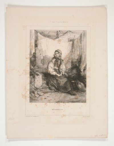 Melancholia autorstwa Paul Gavarni