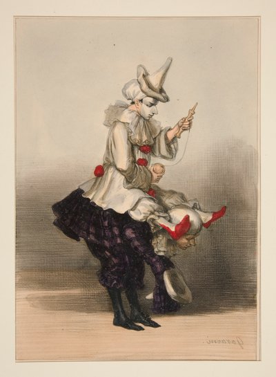 PAILLASSE I PIERROT autorstwa Paul Gavarni