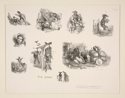 Małe figurki XVII. autorstwa Paul Gavarni