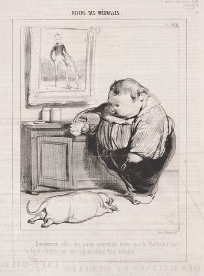 Rewers medali, 1842. autorstwa Paul Gavarni