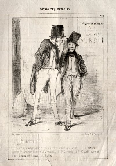 Rewers medali, 1842. autorstwa Paul Gavarni