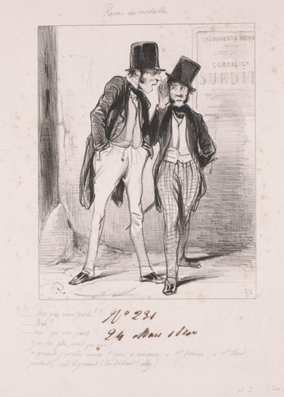 Rewers medalików: Ja, który do ciebie przemawiam, 1840. autorstwa Paul Gavarni