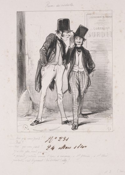 Rewers medali: Ja, który do ciebie mówię autorstwa Paul Gavarni