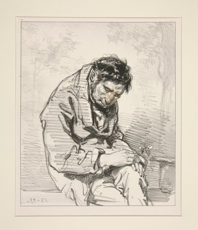 Miłośnik Muz. autorstwa Paul Gavarni