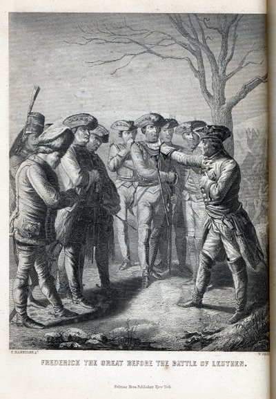 Fryderyk Wielki przed bitwą pod Leuthen, 1882 r. autorstwa Paul Haendler