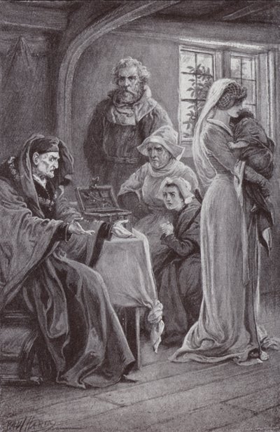 Ilustracja do The Cloister and the Hearth autorstwa Charlesa Reade autorstwa Paul Hardy