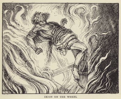 Ixion na kole autorstwa Paul Hardy