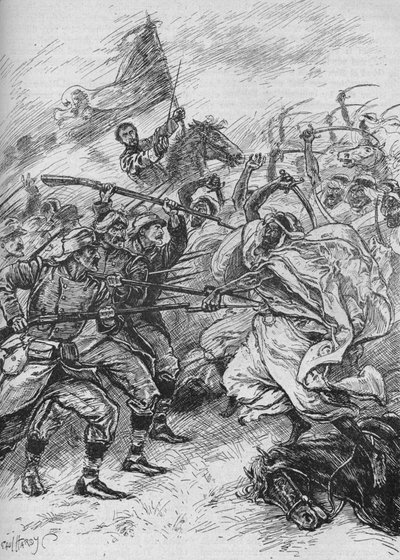 Maurowie i Hiszpanie wymieszani nierozerwalnie, 1902 autorstwa Paul Hardy