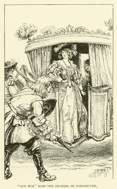 „Old Mob” okrada księżnę Portsmouth (rycina) autorstwa Paul Hardy