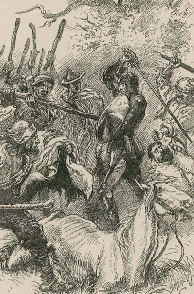 Jangusze, widząc, że są tak niegrzecznie traktowani, zabrali się do swoich dźwigni i klepek. autorstwa Paul Hardy