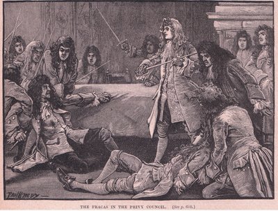 Awantura w Radzie Prywatnej AD 1711 autorstwa Paul Hardy