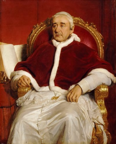 Portret papieża Grzegorza XVI 1765-1846 autorstwa Paul Delaroche