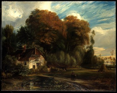 Domek stróża w lesie Compiegne, 1826 autorstwa Paul Huet