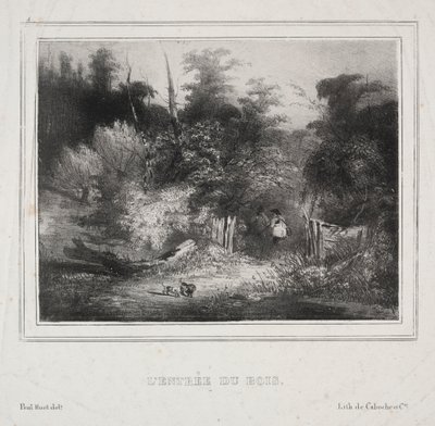 Krajobrazy: Wejście do lasu, 1829. autorstwa Paul Huet