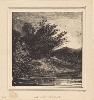 Zmierzch autorstwa Paul Huet