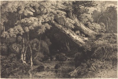 Strumień Saint-Pierre w pobliżu Pierrefond autorstwa Paul Huet