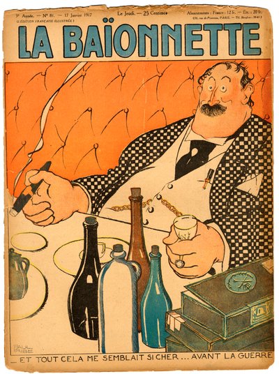 Okładka „La Baionnette”, Satyryczna w kolorach autorstwa Paul Iribe