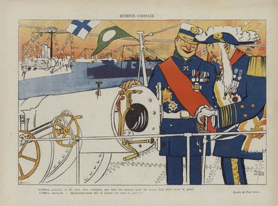Serdeczne porozumienie. Ilustracja do Le Rire autorstwa Paul Iribe