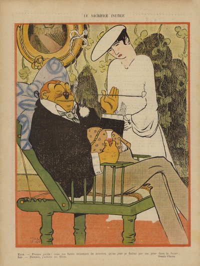 Ilustracja do Le Rire autorstwa Paul Iribe