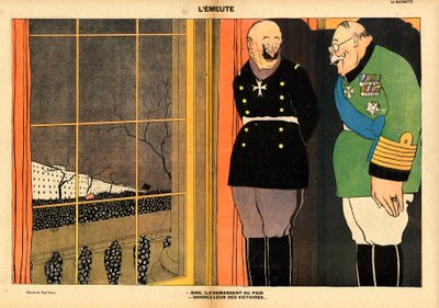 La Baionnette, satyryczna w kolorach autorstwa Paul Iribe