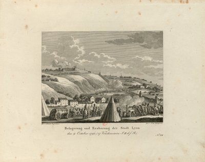 Oblężenie i zdobycie miasta Lyonu: 9 października 1793, 1816-1818. autorstwa Paul Jacob Laminit