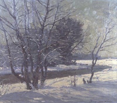 Krajobraz zimowy autorstwa Paul Johann Walch